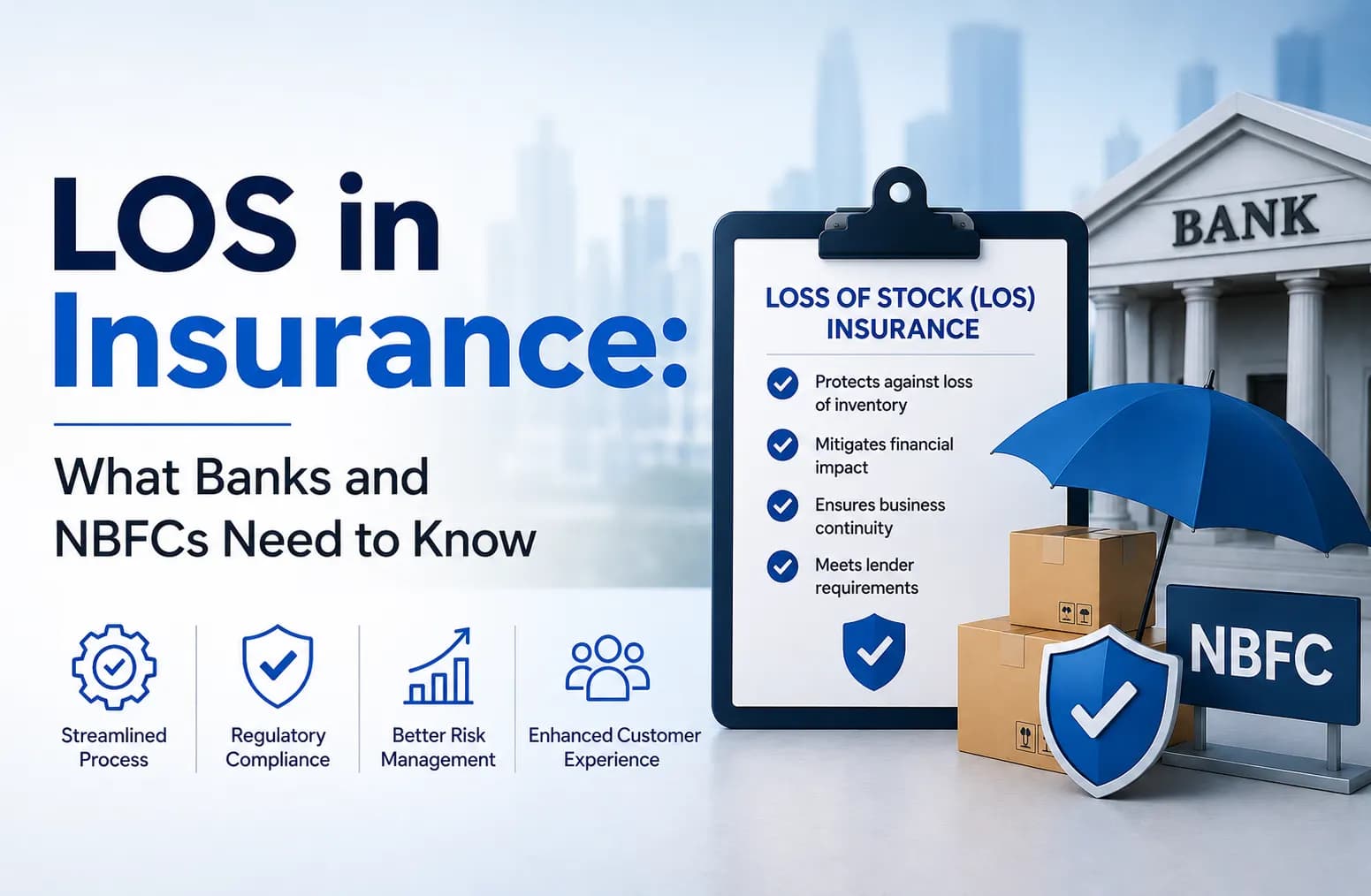 LOS in Insurance: What Banks and NBFCs Need to Know. Cover image